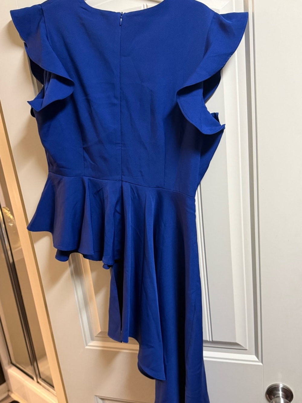 New York & Company Cobalt Blue Crewneck Blouse
